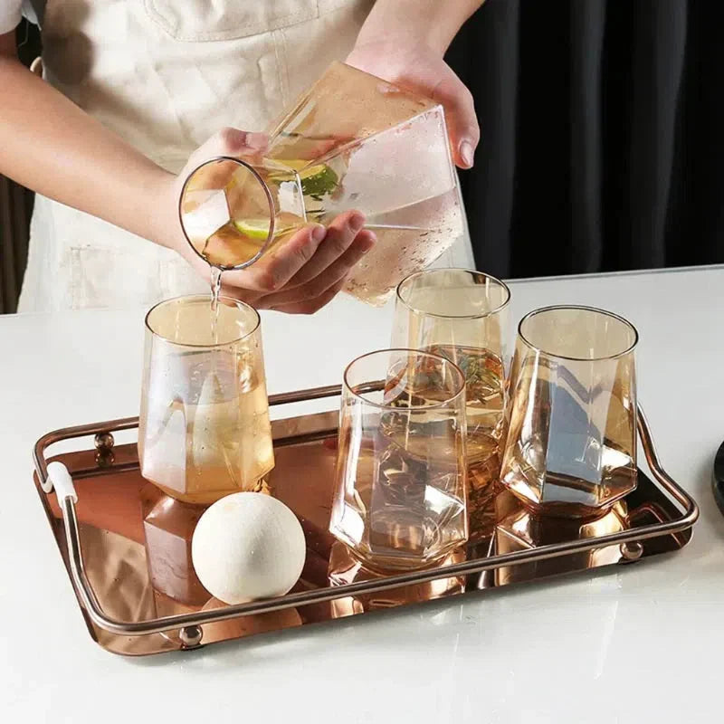 Bandeja Moderna Espelhada – Sofisticação e Estilo para Sua Decoração