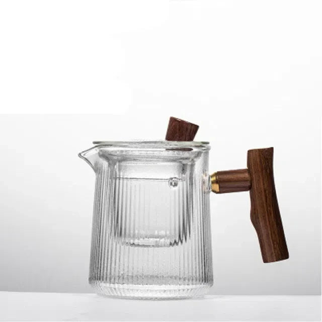 Mini Bule Canelado com Infusor – Elegância e Praticidade para Suas Bebidas