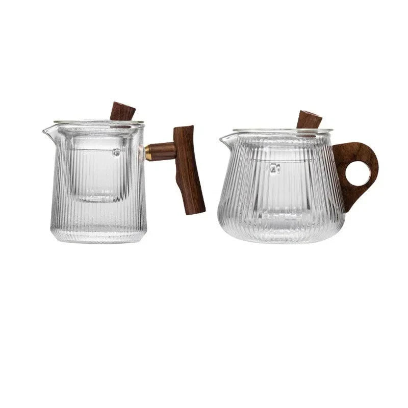 Mini Bule Canelado com Infusor – Elegância e Praticidade para Suas Bebidas