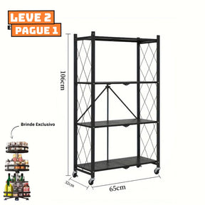 [Leve 2 Pague 1] Prateleira Dobrável Multiuso 5 em 1 + BRINDE: Porta Tempero Giratório
