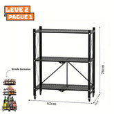 [Leve 2 Pague 1] Prateleira Dobrável Multiuso 5 em 1 + BRINDE: Porta Tempero Giratório