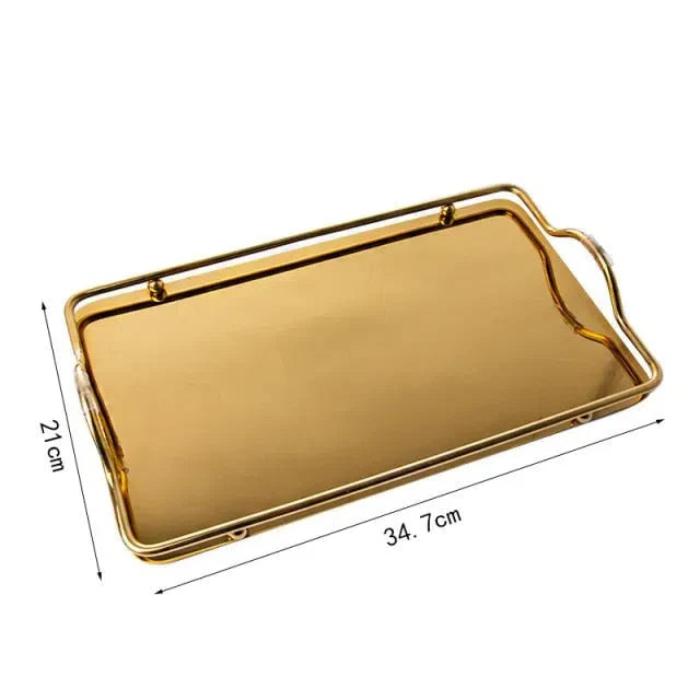 Bandeja Moderna Espelhada – Sofisticação e Estilo para Sua Decoração