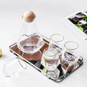 Bandeja Moderna Espelhada – Sofisticação e Estilo para Sua Decoração