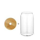 Copo Minimalista com Tampa de Bambu – 320ml/480ml de Elegância e Funcionalidade