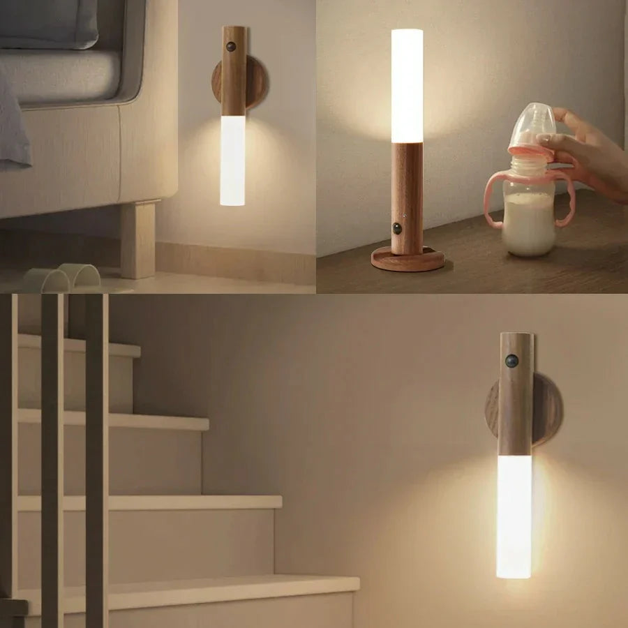 Luminária LED Magnética Sem Fio com Detecção de Movimento – Praticidade e Eficiência para Seu Ambiente