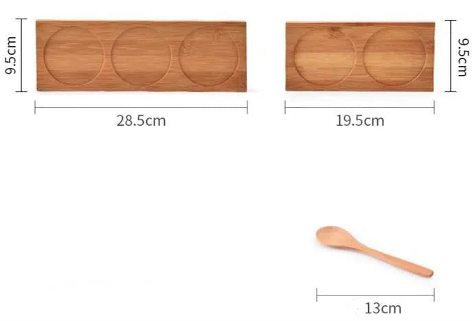 Porta Tempero Nórdico de Cerâmica e Bambu – Estilo e Funcionalidade para Sua Cozinha