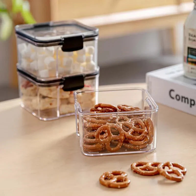 Pote Transparente em Acrílico para Armazenamento de Alimentos – Praticidade e Visibilidade