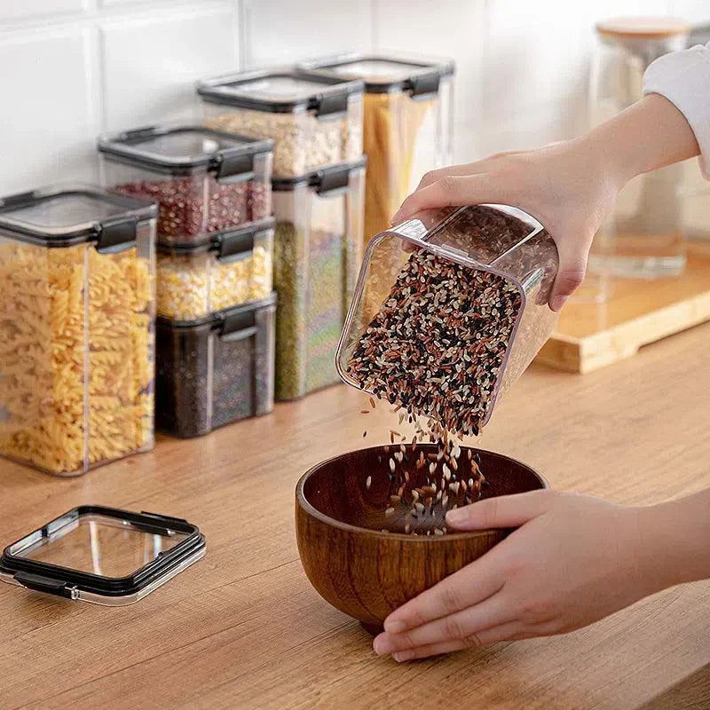 Pote Transparente em Acrílico para Armazenamento de Alimentos – Praticidade e Visibilidade