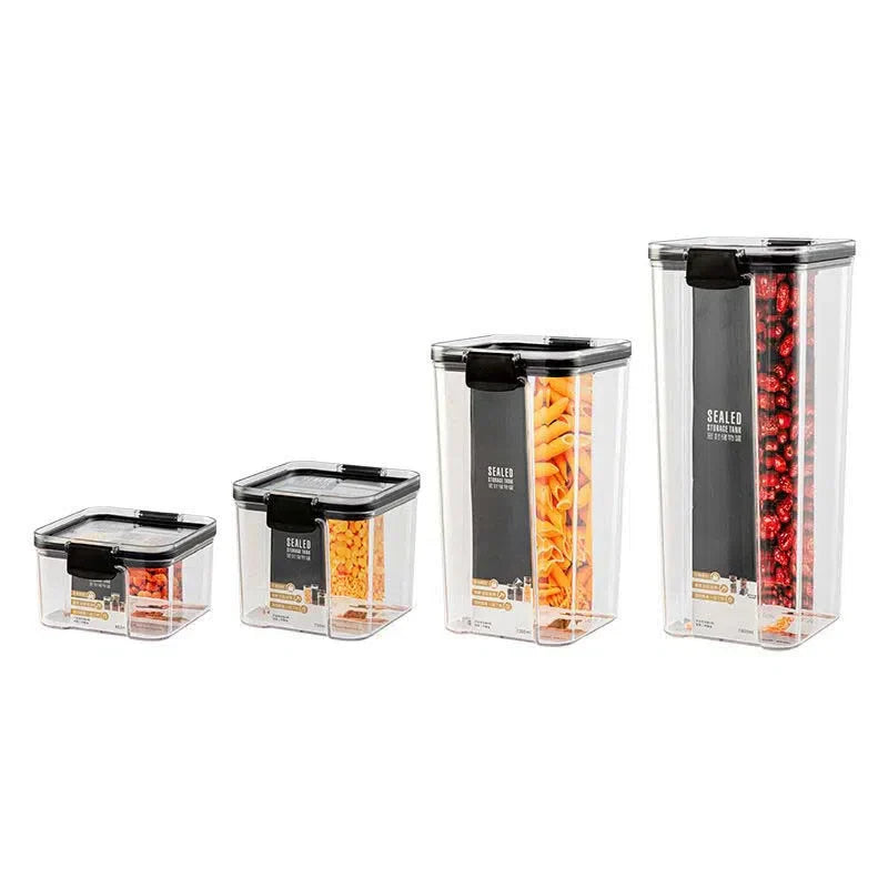 Pote Transparente em Acrílico para Armazenamento de Alimentos – Praticidade e Visibilidade