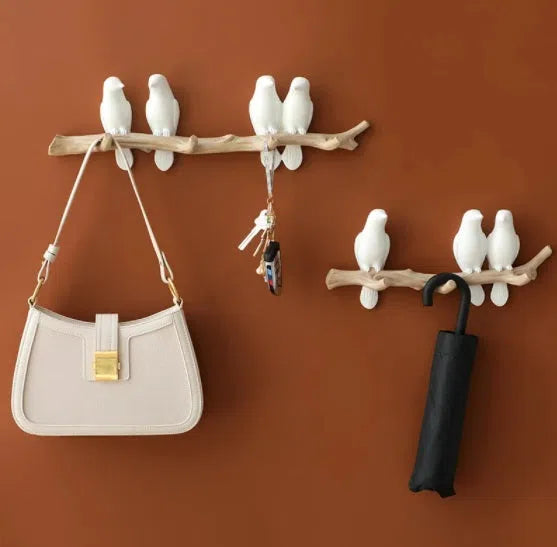 Suporte de Parede Pássaros – Organize com Estilo e Elegância