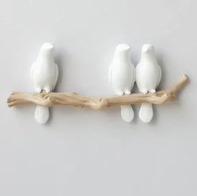 Suporte de Parede Pássaros – Organize com Estilo e Elegância