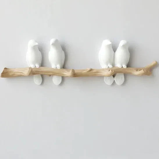 Suporte de Parede Pássaros – Organize com Estilo e Elegância