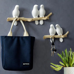 Suporte de Parede Pássaros – Organize com Estilo e Elegância