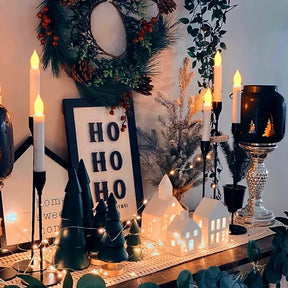 Velas Flutuantes Mágicas Casas Prana – Com Controle de Varinha para Efeitos Encantadores