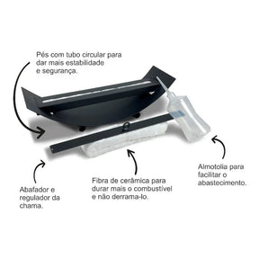 Lareira Ecológica Portátil