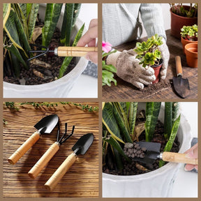 Kit de Jardinagem 3 Peças – Conjunto Mini Ferramentas
